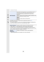 Page 30411. Using the Wi-Fi function
304
•For details on how to enter characters, refer to “Entering Text” section on P74.
•Make a copy of password.
If you forget the password, you can reset it with [Reset Wi-Fi  Settings] in the [Setup] menu, 
however other settings will also be reset. (excluding [LUMIX CL UB] )
•A “MAC Address” is a unique address that is used to identify ne twork equipment.•“IP address” refers to a number that identifies a PC connected to a network such as the 
Internet. Usually, the...