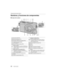 Page 1010
Preparación/principios básicos
SQT0419 (SPA) 
Nombres y funciones de componentes
∫Cuerpo de la cámara
1245766
9
38
10
14 15
11 1 3 121617
1Disco del modo (P18)
2Botón del obturador (P17)
3Interruptor ON/OFF de la cámara (P16)
4Indicador del autodisparador/
Luz de ayuda AF
5Disco de modo de enfoque (P24)
6
Micrófono estéreo•Tenga cuidado de no cubrir el micrófono con 
su dedo. Hacerlo puede hacer que sea difícil 
grabar el sonido.
7
Zapata (cubierta de la zapata) (P12)•Mantenga la cubierta de la zapata...