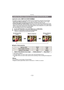 Page 113- 113 -
Recording
Applicable modes: 
The effects of aperture and shutter speed can be checked by using the Preview Mode.
•
Confirm the effects of aperture:  You can check the depth of field (effective focus range) 
before taking a picture by closing the leaf shutter to the aperture value you set.
•Confirm the effects of shutter speed: Movement can be confirmed by displaying the actual 
picture that will be taken with that shutter speed. When the shutter speed is set for high speed, 
display in the...