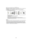 Page 38Básico
- 38 -
∫Acerca de la visualización del sensor de inclinación
Con el sensor de inclinación visualizado, se puede corregir fácilmente la inclinación de la 
cámara, etc.
1Presione varias veces [DISP.] para visualizar el sensor de inclinación.
2Revise la inclinación de la cámara.
A Dirección horizontal:Corrección de la inclinación hacia la izquierdaBDirección vertical:Corrección de la inclinación hacia abajo
•Cuando la inclinación de la cámara es poca, el indicador cambia a verde.•Cuando se graba con...