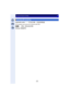 Page 177177
Focus and Exposure Settings
Applicable modes: 
ISO sensitivity can be set up to minimum [ISO125].
Settings: [ON]/[OFF]
Extending ISO sensitivity
[MENU]>[Rec] >[Extended ISO] 