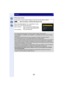 Page 267267
Wi-Fi/NFC
∫Describing method
When “select [Smartphone]”, etc. is described in a step, 
perform any of the following operations.
•
The camera cannot be used to connect to a public wireless LAN connection.•Use a IEEE802.11b, IEEE802.11g or IEEE802.11n compatible device when using a wireless 
access point.
•We strongly recommend that you set an encryption to maintain information security.•It is recommended to use a fully charged battery when sending images.•When the battery indicator is flashing red,...