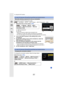 Page 257257
10. Using the Wi-Fi function
Preparations: Set [Wi-Fi Password] to [ON].>  [Setup]  > [Wi-Fi]  > [Wi-Fi Setup]  > [Wi-Fi Password]  > [ON]
1Select the menu on the camera.  (P54)
ASSID and password
B QR code
•When the camera is ready to be connected to the 
smartphone, the QR code, SSID and password are displayed.
•You can also display the information by pressing [Wi-Fi] on the  camera.
2Turn on the Wi-Fi function in the setting menu of the 
smartphone.
3On the Wi-Fi setting screen of the smartphone,...