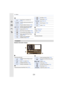 Page 31412. Others
314
Detailed information display
In playback
3
Clear Retouch completed icon 
(P239)
Currently retrieving information icon 
(P130)
Playback (Motion Pictures) (P180)
Number of days that have passed 
since the departure date (P220)
Upload (Wi-Fi) (P276)
Burst Picture Group Display  (P185)
Focus Bracket Group Display  (P185)
[Time Lapse Shot] Picture Group 
Display (P185)
Display for the Stop Motion 
Animation Group  (P185)
67$<
Sub Menu (P276)
Silent Mode  (P210)
Age (P206 , 207)
Multi Playback...