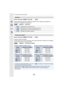 Page 1929. Uso de las funciones del menú
192
Modos Aplicables: 
Esto le permite seleccionar la relación de aspecto de las imágenes para adaptar la 
impresión o el método de reproducción.
Modos Aplicables: 
Ajuste el número de píxeles.
Cuanto mayor es el número de píxeles, más exacto aparecerá el d etalle de las imágenes 
aunque se impriman en una hoja grande.
•
Cuando está configurado [Teleconv. ext.]  (P151), [ ] se visualiza en el tamaño de la imagen 
de cada relación de aspecto excepto [L].
•El tamaño de la...