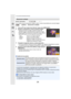 Page 1989. Uso de las funciones del menú
198
Modos Aplicables: 
Da un efecto como de exposición múltiple. (hasta 4 veces el equivalente por una sola imagen)
1Pulse 3/4  para seleccionar [Inicio], luego pulse [MENU/SET].
2Decida la composición y tome la primera imagen.
•Después de tomar la imagen, presione el botón del 
obturador hasta la mitad para tomar la siguiente imagen.
•Presione 3/4 para seleccionar el elemento y luego presione 
[MENU/SET] para una de las siguientes operaciones.
3Tomando la segunda,...