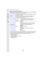 Page 231231
9. Uso de las funciones del menú
∫Cambiar los ajustes de diapositiva
Puede cambiar los ajustes para  la reproducción de diapositivas  seleccionando [Efecto] o 
[Configuración] en la pantalla de menú de diapositivas.
•
Incluso si se selecciona [Efecto], no funcionará durante una pr esentación de diapositivas de 
archivos de ráfaga 4K, imágenes grabadas con [Post-enfoque] o g rupos de imágenes.
•Al reproducir las siguientes imágenes, se deshabilita el ajuste [Duración].–Imágenes en movimiento–Archivos...