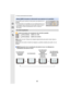 Page 482. Primeros pasos/operaciones básicas
48
Pulse [DISP.] para cambiar la información que aparece en la 
pantalla.
•
Si la información en la pantalla ya no se visualiza porque no se 
ha realizado ninguna operación durante algún tiempo, pulse el 
botón [DISP.] o toque la pantalla para volver a mostrar la 
información.
Cambio del método de visualización del visor/de la pantalla
[ ] (estilo de visor): Reduce las imágenes ligeramente para pode r revisar mejor su 
composición.
[ ] (estilo de monitor): Amplía las...