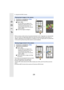 Page 29811. Using the Wi-Fi/NFC Function
298
1Connect to a smartphone. (P290)
2Operate the smartphone.
•
When you play a motion picture, the camera transmits it to the  “ Image App ” at a reduced data 
size. As a result, its image quality differs from that of the a ctual recorded motion picture. In 
addition, depending on the smartphone or conditions of use, the  image quality may deteriorate 
or the sound may skip during motion picture or picture playback . 
1Connect to a smartphone. (P290)
2Operate the...