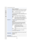 Page 8181
2. Primeros pasos/operaciones básicas
•Fije el color de fondo para la pantalla del menú.
[Conexión TV]
[Mostrar inf. HDMI (Grab)]:
Establece si debe aparecer o no la información cuando se graba 
una imagen en la cámara, mientras se visualiza en un televisor.
[ON]: La visualización de la cámara se emite como está.
[OFF]: Sólo se emiten de imágenes.
•
Funcionará cuando está conectado el micro cable HDMI.•Cuando conecte la cámara a un televisor, baje el volumen del televisor.
[Reproducción 3D]:...