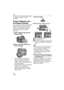 Page 44Básico
44VQT0Z42
 Se refiera a P77 para información sobre el 
ajuste de una diferente función a 
[FUNC.2].
Tomar imágenes con 
el enfoque manual
Utilice esta función cuando quiere fijar el 
enfoque o cuando esté determinada la 
distancia entre el objetivo y el sujeto y 
usted no quiere activar el enfoque 
automático.
1Ajuste la palanca del modo de 
enfoque a [MF].
2Gire el anillo del enfoque para 
enfocar el sujeto.
 Girando el anillo del enfoque para 
enfocar el sujeto se enciende la 
indicación del...