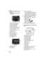 Page 14Preparation
14VQT0W82
∫Information Display on the LCD 
Monitor
(When taking pictures with the 
Viewfinder)
1 Recording mode (P32, 36, 38)
2 Aperture value (P36, 38)
3 Shutter speed (P36, 38)
4 AF frame setting (P85)
5 Metering mode (P72)
6 Exposure compensation (P40)
7 Flash output adjustment (P61)
8 Custom set (P87)
9 Number of recordable pictures
10 Card access (P22)
11 Quality (P78)
12 Picture size (P78)
13 Battery indication (P19)
14 Flash setting (P58)
15 ISO sensitivity (P71)
16 White balance...