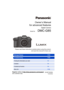 Page 1 Please read these instructions carefully before using this product,
and save this manual for future use.
Owner’s Manual
for advanced features
Digital Camera
Model No. DMC-G85
DVQP1003ZA
F0916HN0
until 
2016/11/14
Message Display P318
Troubleshooting P320
Finding the information you need P2
Contents P4
Contents by Function P9
Menu list P185
Register online at http://shop.panasonic.com/support
(U.S. customers only) 
