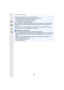 Page 1245. 4K Photo and Drive Settings
124
•The following changes occur when recording 4K photos:
–The [i.Resolution] setting changes from [EXTENDED] to [LOW].–[Destination] in [Travel Date] cannot be recorded.–[Simultaneous record w/o filter] is not available.
–It is not possible to use the HDMI output.•When recording with [ ] ([4K Pre-Burst]), [Step Zoom] in [Power Zoom Lens] is disabled.•Scene Detection in Intelligent Auto Mode works the same way as when recording motion 
pictures.
•When the drive mode is set...