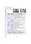 Page 1265. 4K Photo and Drive Settings
126

•
During marker operation, you can skip to the markers that you added or the beginning or end of 
the 4K burst file. Press [Fn2] again to return to the original  operation.
Button 
operationTouch 
operationDescription of operation
2 /1Dragging Selects a frame you want to save as a picture•You can select a frame from 60 frames (continuous burst 
time of approximately 2 seconds).
Select  /
>
[MENU/SET]/ Displays the preceding or following 45 frames in slide...