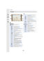 Page 315315
12. Others
In playback
1
Playback Mode (P231)
Protected picture  (P247)
Number of prints (P246)
Location Information display  (P232)
ÜFavorites (P245)
åCable disconnect prohibit icon 
(P301)
Motion picture playback  (P178)
Play panorama (P78)
Continuous Burst Picture Group 
Playback (P182)
Save pictures from the 4K burst file 
(P125)
Create pictures from an image 
recorded with the Post Focus 
function (P132)
Continuous [Time Lapse Shot] 
Picture Group Playback  (P182)
Continuous playback of the Stop...