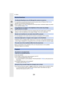 Page 32412. Others
324
•If no operations are performed during the set time period, [Auto LVF/Monitor Off] (P222) is 
activated, and the Monitor/Viewfinder turns off.
•When an object or your hand is positioned near the eye sensor,  the Monitor display may switch 
to the Viewfinder display.  (P38)
•This occurs due to the aperture of the lens changing when the s hutter button is pressed 
halfway, or when the brightness of the subject changes. This is  not a malfunction.
•It is only displayed on the monitor when the...