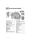 Page 18Preparation/Basic
18DVQX1003 (ENG) 
Names and Functions of Components
∫Camera body
6
4
24 23
27 2526 12
7
9
10
20
132
225
22
1311
8
18
1921
16
15
14
17
1Focus distance reference mark
2Status indicator (P15)/
Wi-Fi® connection lamp (P52)
3Camera ON/OFF switch (P15)
4Motion picture button (P39)
5[ ] (Exposure Compensation) button/[Fn1] 
button (P25)
6Function button (Fn11) (P25)
7Rear dial (P21)
8Shutter button (P17)
9Front dial (P21)
10Self-timer indicator/
AF Assist Lamp
11Mode dial (P22)
12Flash
13Hot...