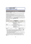 Page 69- 69 -
Grabación
Modo [REC]: 
Tomar imágenes con el zoom
[Sólo puede usar el zoom óptico en [ ], y el zoom óptico, la conversión del teleobjetivo 
adicional en el modo [ ¿].]
Puede alejarse con el zoom  para grabar paisajes, etc. en gran ángulo (Gran angular) o 
acercarse con el zoom para que las pers onas y los objetos aparezcan más cercanos 
(Teleobjetivo) al girar el anillo de zoom.
(La lente intercambiable (H-H014) no es comp atible con la función de anillo de zoom)
Para agrandar más, ajuste el...