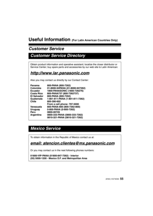 Page 5555 (ENG) VQT3E96
DMC-GF2PP-VQT3E96_eng.book  55 ページ  ２０１０年１１月１８日　木曜日　午前９時５２分 