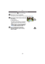 Page 33- 33 -
Básico
•Fije el modo del dispositivo [ ] presionando 4 ().
Seleccionar el modo de grabación.
•Para detalles sobre cómo configurar el modo de grabación, consulte la  P28.
Cómo tomar una imagen fija
Pulse hasta la mitad el botón del obturador 
para enfocar.
A Valor de apertura
B Velocidad de obturación
•Se muestran el valor de apertura y la velocidad de 
obturación. (Si no se puede lograr la exposición 
correcta parpadeará en rojo, excepto si se ajusta el 
flash.)
•Cuando la imagen se enfoca...