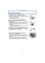 Page 5- 5 -
Antes de usar el dispositivo
Antes de usar el dispositivoCuidado de la cámara
No exponga a vibración fuerte, golpe o presión.
•La lente, el monitor LCD o la carcasa externa se pueden dañar si 
se utilizan en las siguientes condiciones. Es posible que funcionen 
mal o que no se grabe la imagen.
–Haga caer o golpee la cámara.–Presione fuertemente en la lente o el monitor LCD.
Esta cámara no es a prueba de polvo/goteo/agua.
Evite usar la cámara en una ubicación con mucho polvo, 
agua, arena, etc.
•...