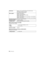 Page 46VQT4F82 (ENG)46
Battery Charger (Panasonic DE-A99B):
Information for your safety
Battery Pack (lithium-ion) (Panasonic DMW-BLE9PP):
Information for your safetyDimensions
Approx. 107.7 mm (W)k66.6 mm (H) k36.8 mm (D)
[4.24 q (W)k2.62 q(H)k1.45q (D)]
(excluding the projecting parts)
Mass (weight) Approx. 267g/0.59 lb[with the card and battery]Approx. 225g/0.50 lb (camera body)
Approx. 362 g/0.80 lb
[with the Interchangeable lens (H-PS14042), card and battery]Approx. 432g/0.95 lb[with the Interchangeable...