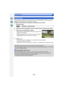 Page 213213
Playback/Editing
Recorded motion picture can be divided in two. It is recommended for when you want to 
divide a part you need with a part you do not need.
Dividing a motion picture is permanent. Decide before you divide!
1Select the menu.
2Drag the screen horizontally to select a motion pictures, and then touch [Set].
•
With [MP4] motion pictures, the order  of pictures will change if divided.
It is recommended to search these motion pictures by using Calendar Playback  (P66) or [Video 
Only] in the...