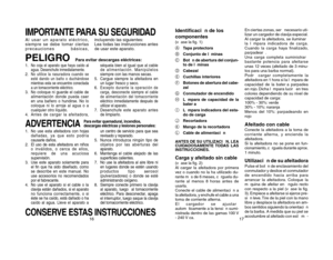 Page 1017
Identificaci—n de los
componentes(vŽase la fig. 1)
ATapa protectora
BConjunto de l‡minas
CBot—n de abertura del conjun-
to de l‡minas
DCabezal
ECuchillas interiores
FBotones de abertura del cabe-
zal
GConmutador de encendido
HL‡mpara de capacidad de la
bater’a
IL‡mpara indicadora del esta-
do de carga
JRecortadora
KMango de la recortadora
LCable de alimentaci—n
ANTES DE SU UTILIZACIîN, LEA
CUIDADOSAMENTE TODAS  LAS
INSTRUCCIONES.Carga y afeitado sin cable(vŽase la fig. 2)
Al cargar la afeitadora por...