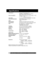 Page 5454For assistance, please call : 1-800-211-PANA(7262) or send e-mail to : consumerproducts@panasonic.com
Specifications
Power Source:Compact VHS Camcorder: DC 6 V
AC Adaptor: 110/120/220/240 V  AC, 50/60 Hz
Battery: Nickel-Cadmium Type DC 6 V
Power Consumption:Compact VHS Camcorder: 6V  DC 8.5 W (Max. 11.5 W)
AC Adaptor:  19 W
1.2 W (when not in use.)
Video Signal:EIA Standard (525 lines, 60 fields) NTSC color signal
Video Recording System:2 rotary heads plus flying erase head
Helical scanning system...