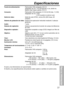 Page 7937
Para su informaci
ón
Especificaciones
Fuente de alimentación:Palmcorder VHS compacta: CC 6 V
Adaptador de CA: 110/120/220/240 V CA, 50/60 Hz
Batería: tipo níquel-cadmio, CC 6 V
Consumo:Palmcorder VHS compacta: 6 V CC 8,5 W (máx. 11,5 W)
Adaptador de CA: 19 W
           1,2 W (cuando no está en uso)
Señal de vídeo:Señal de color NTSC, norma EIA (525 líneas, 60
campos)
Sistema de grabación de vídeo:Sistema de exploración helicoidal mediante 2 cabezas
giratorias
Audio:1 pista
Sistema de captación:Sistema...