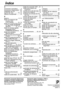 Page 8442Para solicitar ayuda, por favor llame al: 1-800-211-PANA(7262) o
envíe un correo eléctronico a: consumerproducts@panasonic.com
Índice
A
Accesorios (Incluidos) ....... 2
Accesorios (Opcionales) . 35
Adaptador de CA ............. 10
Ajuste del reloj .......... 13, 14
Altavoz incorporado ........ 19
B
Batería ......................... 9, 10
Botón de apertura del
monitor LCD
(LCD-OPEN) .......... 16, 19
Botón de ascenso/descenso
(UP  (FAR) DOWN 
(NEAR)) ........... 12, 19, 23
Botón de avance rápido/...