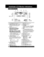 Page 4848For assistance, please call : 1-800-211-PANA(7262) or send e-mail to : consumerproducts@panasonic.com
Viewfinder/LCD Monitor Indications
 1Zoom Magnification level (pages 23, 30).
 2Battery Remaining  (page 47).
“WARNING LOW BATTERY” appears
and Camcorder shuts off after 15
seconds.
 3Tape Remaining (page 47).
“” flashes and “TAPE END”appears for 5 seconds when:
• End of tape is reached.
“” flashes 1 minute and “CHECKTAPE” appears for 5 seconds when:
• RECORD/PAUSE is pressed with no
cassette, or...