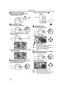 Page 10Before using
10LSQT1121
ªHow to turn off the power
1While pressing the button 1, set the 
[OFF/ON] switch to [OFF].
ª
Recording on a tape≥Set to Tape Recording Mode.
1Press the recording start/stop button to 
start recording.
2Press the recording start/stop button again 
to pause recording.
ª
Recording still pictures onto a card 
(Photoshot) (only for PV-GS85)
≥Set to Card Recording Mode.
1Press the Photoshot button  [ ].
ª
Playing back tape≥Set to Tape Playback Mode.
1Operate with joystick.
1/;:...