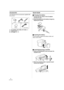 Page 8Before using
8LSQT1284
Accessories
The following are the accessories supplied with 
this product.
1) AC adaptor, DC Cable, AC Cable 
-13-2) Battery pack -12-3) AV cable -36-, -37-
Quick Guide
ªCharging the battery
1
Connect the AC Cable to the AC adaptor 
and the AC Jack.
2Insert the battery into the battery charger by 
aligning the arrows.
ª
Inserting the battery
Push the battery against the battery holder and 
slide it until it clicks.
ª
Inserting/removing a cassette
1
Slide the [OPEN/EJECT] lever and...