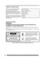 Page 22For assistance, please call : 1- 800-211- PANA(7262) or, contact us via the web at: http://w w w.panasonic.com /contactinfo
WARNING :
TO PREVENT FIRE OR SHOCK HAZARD, DO NOT EXPOSE THIS 
EQUIPMENT TO RAIN OR MOISTURE.
Date of Purchase
Dealer Purchased From
Dealer Address
Dealer Phone No.
Model No.
Serial No.You have purchased one of the most 
sophisticated and reliable products on the 
market today. Used properly, we’re sure it will 
bring you and your family years of enjoyment. 
Please take time to ﬁ...