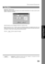 Page 99Document Scanner
99
Document Management 
System Section
Adjustment - Gamma Curve
Display a dialog box for adjusting the gamma (color strength characteristics) of an image. (valid only when
halftone or grayscale is selected)
Adjust the gamma curve by dragging the slide bar or entering a value.
Moving the slide bar in the + direction reduces the difference between the highlight (light portion) and
halftone. Moving the slide bar in the - direction reduces the difference between the shadow (dark portion)...