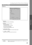 Page 31Configuring the Printer Driver Settings
31
Windows 98/Me
Printer Section
Quality Tab
1.Resolution
Select the printer resolution (300dpi/600dpi).
2.Text Color
Select the print control of colored text.
Print all text as black
All colored text is printed as solid black.
Print colored text with halftone
Colored text is printed using shades of gray.
3. button
Return all items in the Quality Tab to standard settings (default).
4. button
Displays the version information about the printer driver.
NOTE1.dpi...