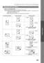 Page 45Configuring the Printer Driver Settings
45
Windows NT 4.0 (User)
Printer Section
6.Staple (For DP-2000/2500/3000)
Specifying staple printing is allowed if the output bin is set to outer.
Note 1) Staple printing is allowed only with Electronic Sorting Board (DA-ES200 : For DP-2000 only) and
1-Bin Finisher (DA-FS200) mounted.
2) Select Sort in the sort menu.
3) Paper is stapled at the top left or at the top right. (See table below.)
Document orientation Paper orientation  Stapling position
Letter
A4...