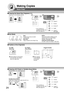 Page 2424
Making Copies
50%
200%
A
B
C
■ Copying the Same Size Originals (1:1)
Copy size is automatically selected.
100%or
12
■ Position of the Original(s)
For ADF
(Face Up)For Platen
(Face Down)
●Feeds originals automatically
Up to 50 Letter size (20 lb)
(up to 30 Legal size)
■ Copying with Preset or Variable Zoom Ratios
Invoice
Letter
A
B
C
or
12
Basic Copy
LT R: Letter-R
INV
: Invoice
INV
: Invoice-R
LGL∗
: Legal
MIX∗
: Letter-R
  and Legal
∗
LGL and MIX are
available with ADF only.
MIX (See page 32)...