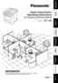 Page 1DP-190
Getting To Know 
Your Machine
Facsimile 
Features Internet Fax
Features Advanced 
Facsimile Features Setting 
Your Machine Problem SolvingOperating Instructions
Digital Imaging System
Model No.
English
Before operating this equipment, please read these instructions completely 
and keep these operating instructions for future reference.
(For Facsimile and Internet Fax/Email)
Printing Journals 
and ListsAdvanced Internet 
Fax Features
Appendix 
