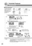 Page 2020
Facsimile Features
Sending Documents
QMemory Transmissions
NOTE1. If you need a special access number to get an outside line, dial it first then press  to 
enter a pause (represented by a -) before dialing the full number. 
Ex: 9 PAUSE 5551234
2. Auto dialer (One-Touch/ABBR.) is only available when stations are registered. (See page 132)3. ABBR. Dialing is available regardless of the Fax Parameter No. 119 setting.
4. To stop the transmission, see page 24.
1
Transmit 
One-Touch/ABBR. Dialing (see Note...