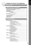 Page 55
Getting To Know 
Yo u r  M a c h i n e
Getting To Know Your Machine
Table of Contents
Useful Office Functions/Operating Instructions .............................. 2
Operating Instructions Outline .......................................................... 3
Symbols/Icons..................................................................................... 4
Basic Operation Chart ........................................................................ 10
QBasic Operation...