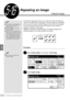 Page 1365-16  Repeating an Image (Repeat Image)114
Added Features
5
Repeating an Image
(Repeat Image)
This feature is only available when
the document is placed on the
Document Glass.
The factory default for Reduce/
Enlarge is 100%.
In the case of non standard size, or
when you wish to repeat only a part
of the image, enter the document
size, and specify the the scan area.
See 
5-12: Selecting the Original
Size (Original Size)
 on the method
of specifying the document size.
The Repeat Image feature allows you to...