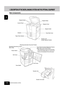 Page 161
2
3
4
5
6
7
8
9
10
11
12
1-2BEFORE MAKING COPIES
1. DESCRIPTION OF THE DIGITAL IMAGING SYSTEM  AND THE OPTIONAL EQUIPMENT
Main Components
Original Scales
Control Panel
Drawers
Paper Size IndicatorFeed Side Cover Bypass Guide
Toner BottleFront Cover Exit Cover Power SwitchReversing Automatic Document Feeder
Operating Instructions Po cket
(Back Side)
Transfer Unit
Transfer Unit LeverOriginal Glass
Tandem LCF
(Large Capacity Feeder)
Touch Panel Contrast Adjustment Volume
(Back Side of the Control Panel)
*...