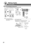 Page 2828
Making Copies
Creative Features
■ 2  2 Copy (DP-8020E with optional ADF)
2 
 1 Copy (DP-8020E/8020P ∗
∗ ∗
∗
∗
/8016P with optional ADF)
Copying 2  2 or 2  1 Copy with optional
ADF (not i-ADF)
2      2 Copy 2-Sided      2-Sided Copy
2      1 Copy2-Sided      1-Sided Copy
1
5
For ADF only
135
A
B
C
Long Edge 
Originals
1
35A BC
Short Edge 
Originals
A
B
C
Odd Number Pages
SET ORIGINAL ON ADF
INSERT SECOND SIDE
ORIENTATION AS IS
1
3
5A
B
C
2
A
B
Reverse Side
Page No.
C
46
Long Edge Originals
6
4
2
Short...