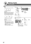 Page 4242
Making Copies
■ Sort
Sort
Multiple copy sets are sorted automatically.
2
Lights
Sort mode is
selected.
5
ANOTHER ORIGINAL?
1:YES 2:NO
1: YES
Go to next step
12
312
312
3
NOTE
Initial Sort Mode settings can be selected
within the Copier Settings, Parameter No. 10
(SORT PRIORITY ADF) or Parameter No.
11  (SORT PRIOR. GLASS). (See pages 57
and 58)
Initial Sort Priority Setting:
For ADF: 2:Sort; For Platen: 1:Non-Sort
6
Non-Sort
Copy is stored on the Output Tray.
1
or
For ADF
For i-ADF
Steps 5 to 8 from...