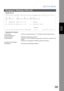 Page 99
Edit File Mode
99
Printing or Viewing a File List
FacsimileFeatures
Sample File List
Explanation of Contents
*************** -FILE LIST- *********************** DATE MMM-dd-yyyy ***** TIME 15:00 ********
(1)   (2)             (3)          (4)         (5)   (6)   
FILE  COMM. TYPE     CREATED TIME  START TIME  PAGES DESTINATION(S)   
 No.
001   DEFERRED XMT   MMM-dd 13:20  20:30             [PANAFAX]   
002   MEM. DEF. XMT  MMM-dd 13:20  22:30       003   [SALES DEPT] [TOKYO]...