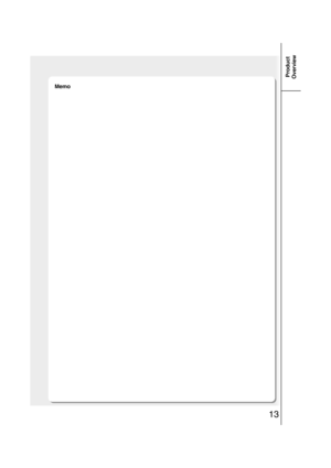 Page 1313
Product
Overview
Memo 