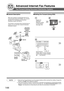 Page 144144
Advanced Internet Fax Features
Fax Forward (Using Document Distribution System)
■ Setting Fax Forward (Using DDS)
2
■  General Description
Register the
destination
telephone number,
or email address.
(See page 164)
1
8
NOTE1. When the Fax Forward feature is set, the assigned address will be restri\
cted from editing. Change this
function to  Invalid when editing the address.
2. If the communication to transfer a received fax or email fails, the rece\
ived fax or Email will be printed, and then is...